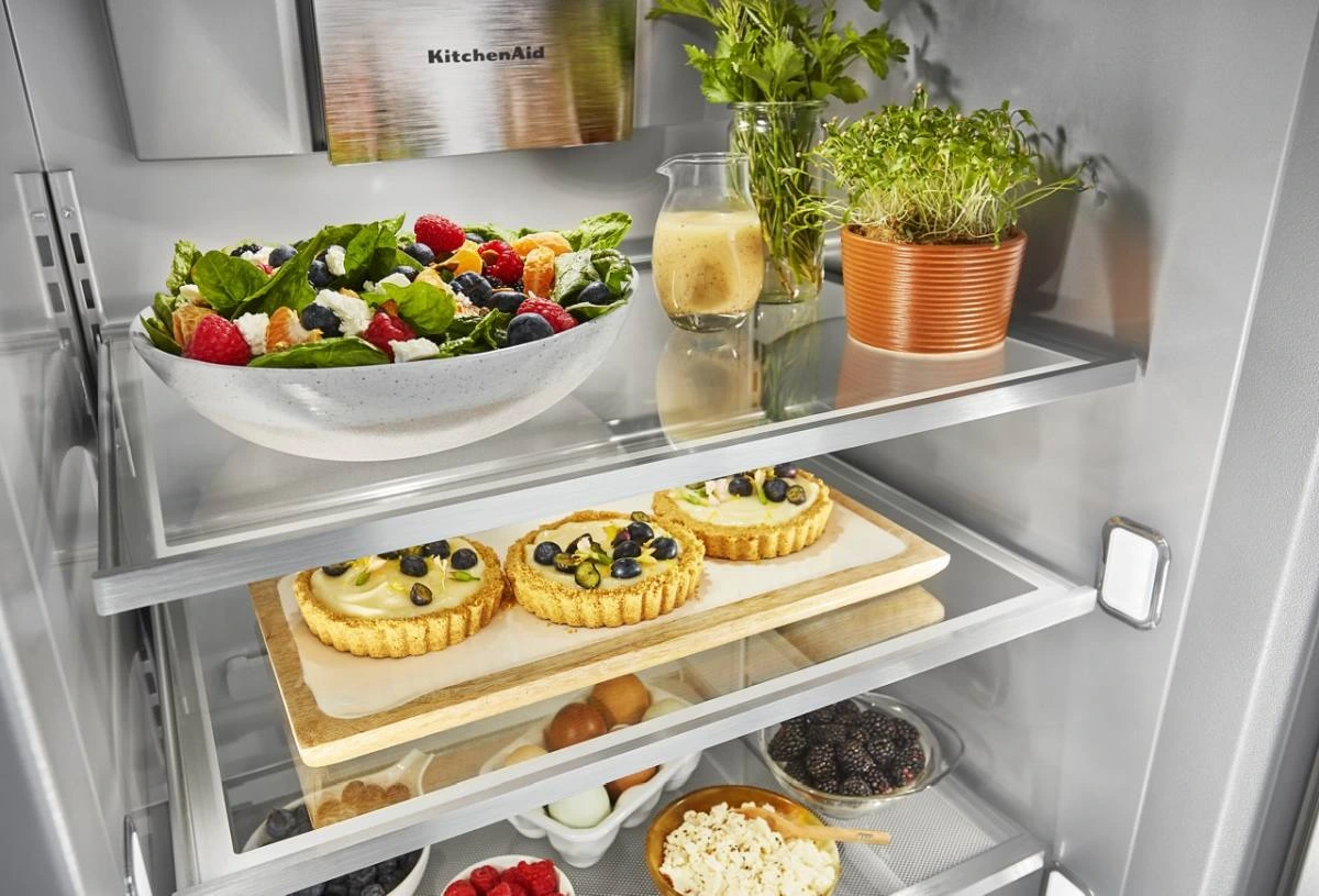 KitchenAid refrigerator interior